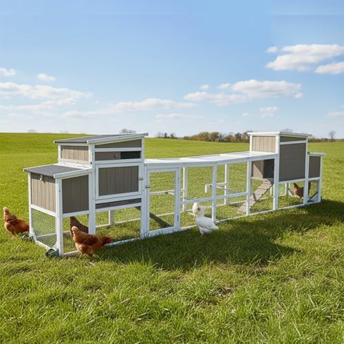 Large mobile chicken tractor with ramp