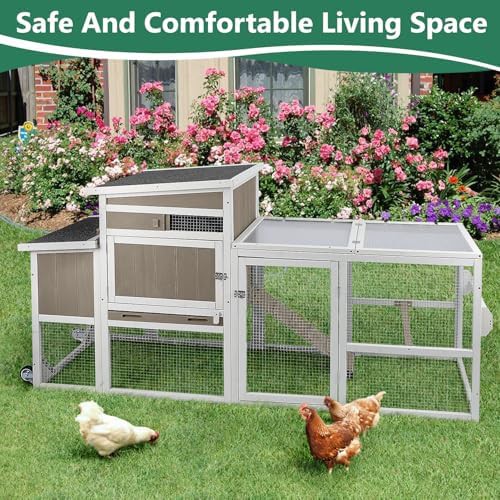 Large mobile chicken tractor with ramp — photo 5
