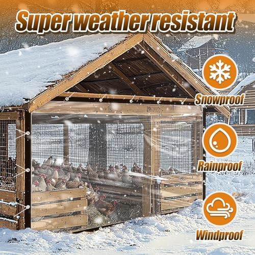 Waterproof tarp cover for chicken runs — photo 4