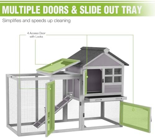 Grey two level wooden animal house — photo 4
