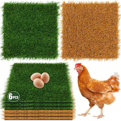 Six pack of washable brown nesting pads