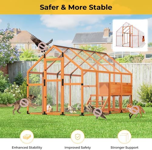 Extra large orange chicken house with waterproof cover — photo 3
