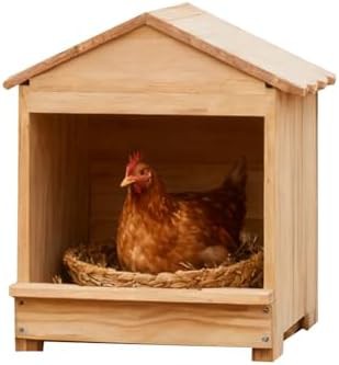 Spire roof wooden nesting box