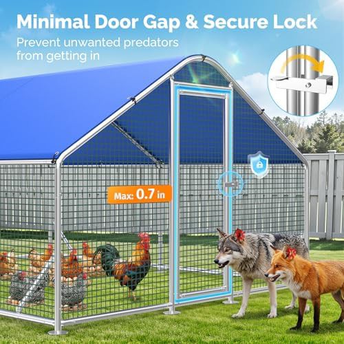 Walk-in metal poultry cage for 20 chickens — photo 5