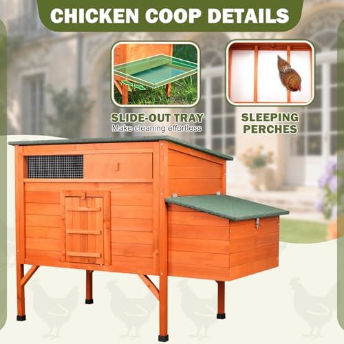 Weatherproof wooden chicken house with asphalt roof — photo 3