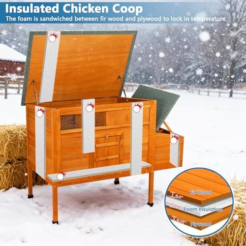 Insulated wooden coop with asphalt roof — photo 3