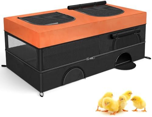 Large chick brooder with removable roof