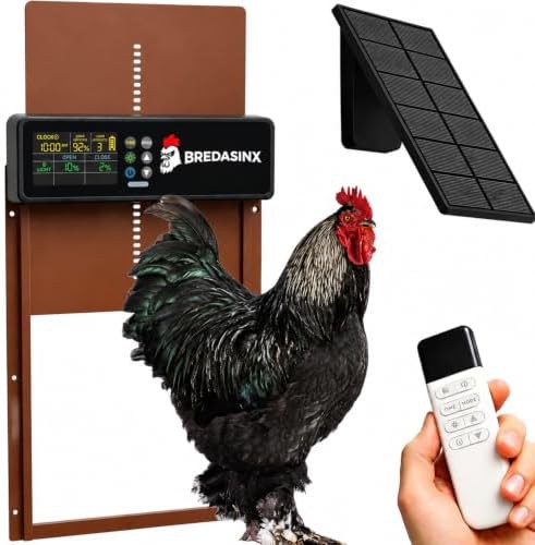 Solar automatic door with remote and screen