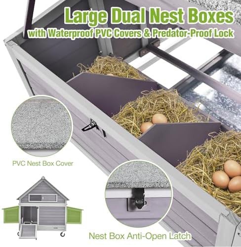 Heavy duty wheeled poultry cage with metal tray — photo 3