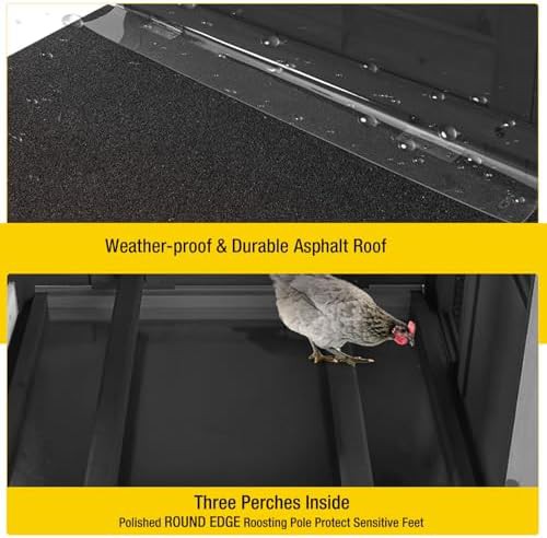 Black and white mobile chicken house — photo 4