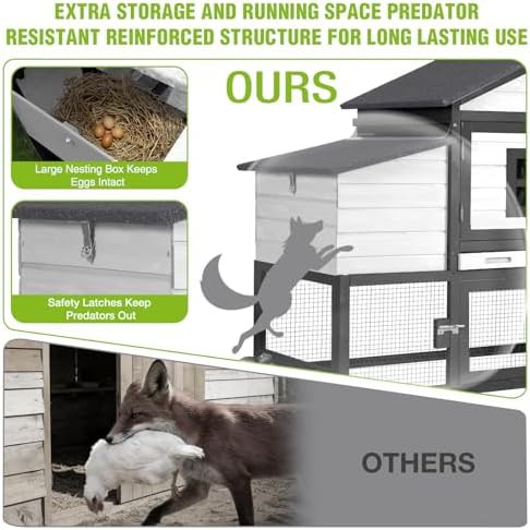 Expandable black mobile hen house with wheels — photo 3