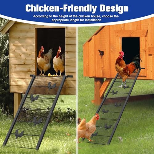 Adjustable metal ladder for chicken coops — photo 4