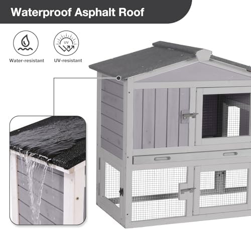 Small wooden chicken house with leakproof tray — photo 4