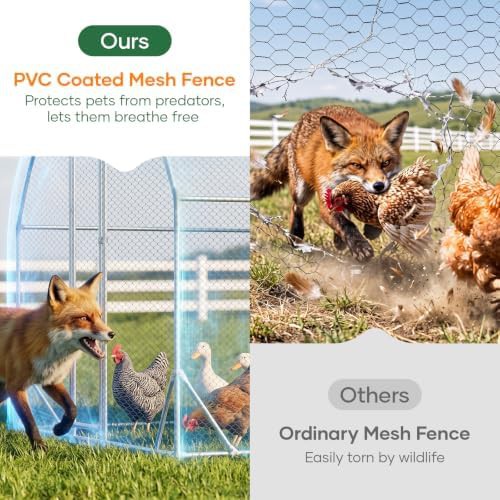 Large walk in metal coop with cover — photo 5