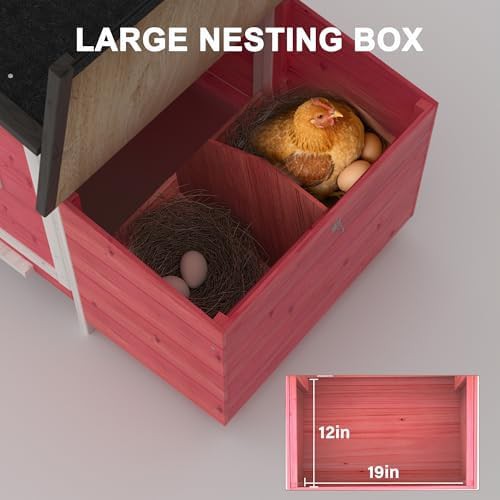 Small red wooden chicken house — photo 3