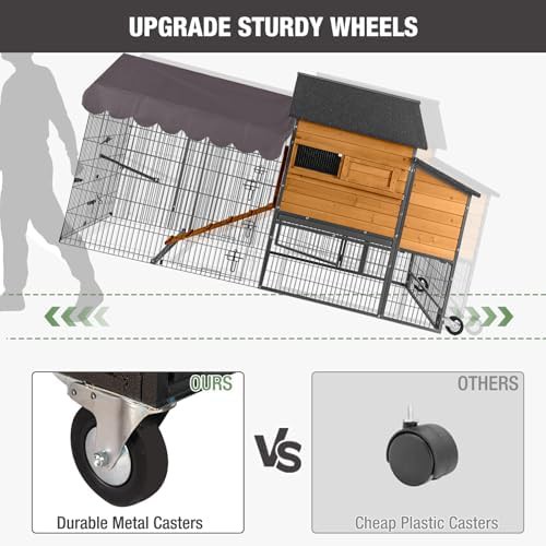 Large mobile coop with dividable nesting boxes — photo 5