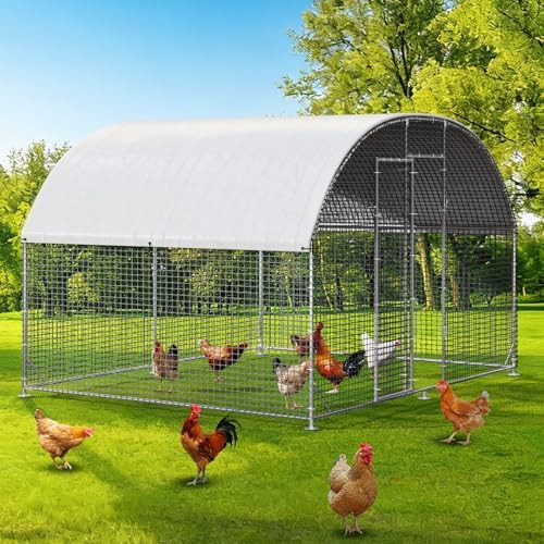 Galvanized steel outdoor enclosure for small animals