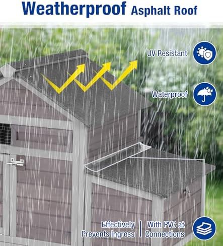 Grey weatherproof elevated coop for ducks — photo 4