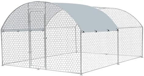 Double door metal rabbit and duck coop