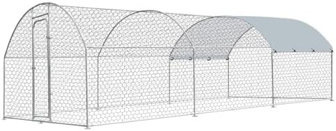 Extra large walk in metal poultry cage
