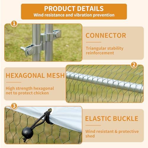 Extra large walk in metal poultry cage — photo 3
