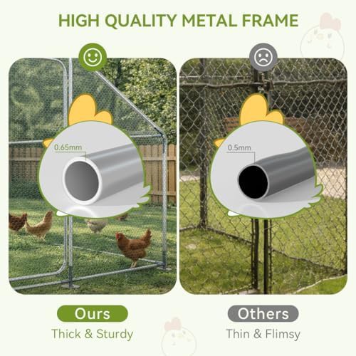 Large metal walk in poultry run — photo 4