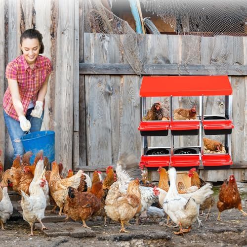Six hole red metal nesting box — photo 4