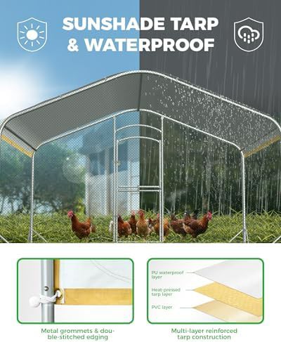 Walk in metal coop with spire roof — photo 4