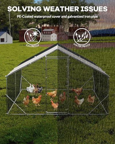 Large metal walk in poultry cage — photo 3