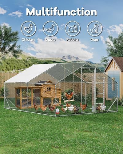 Large metal walk in poultry cage — photo 4