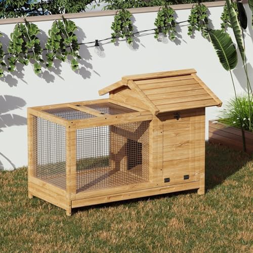 Two story wooden hutch with metal frame — photo 4
