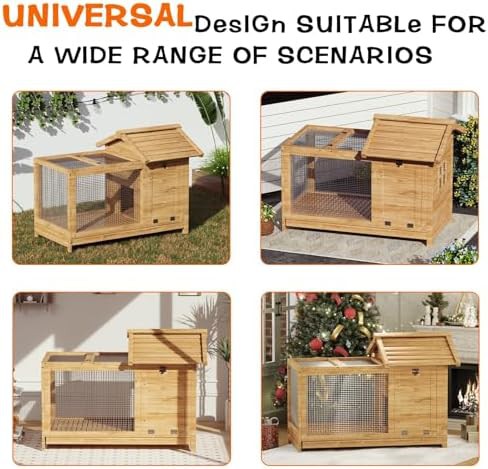 Two story wooden hutch with metal frame — photo 5