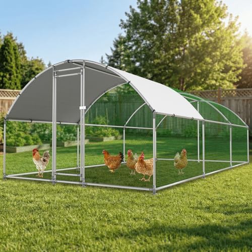 Galvanized heavy duty dome roof coop