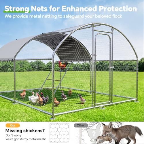 Large metal walk in poultry enclosure — photo 3