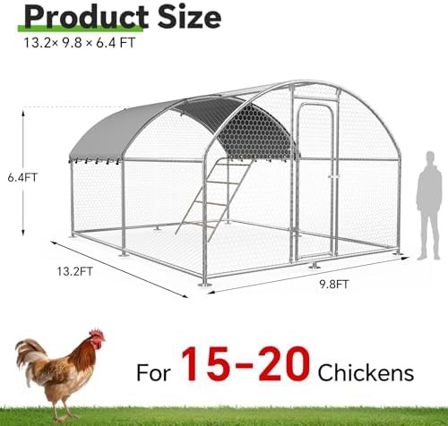 Large metal walk in poultry enclosure — photo 4