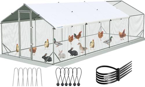 Extra large metal run for 45 poultry