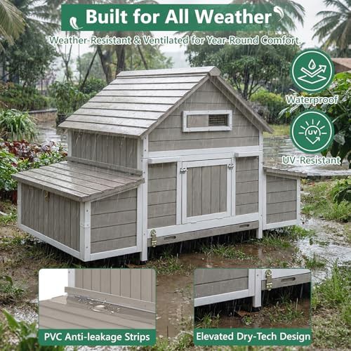 Wooden hen house with six nesting boxes — photo 5