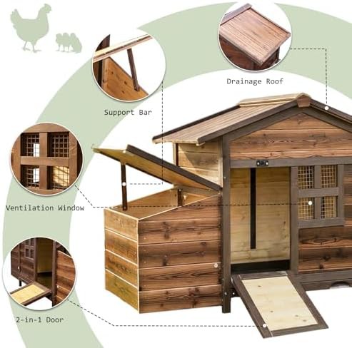 Wooden pet house with double nesting boxes — photo 5