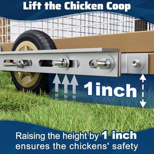 Four pack of heavy duty coop wheels — photo 3