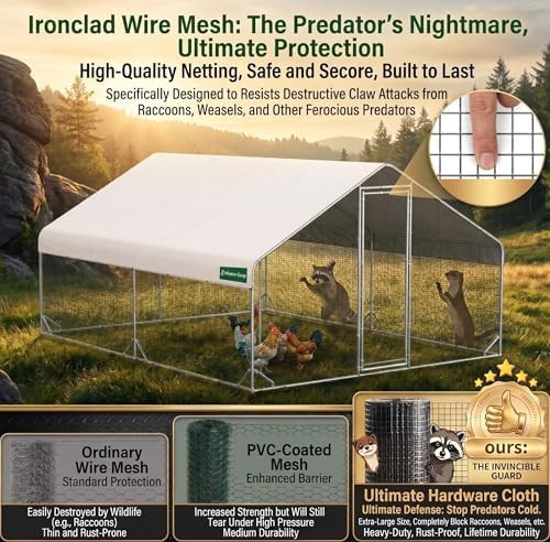 Metal poultry cage with hardware cloth — photo 5
