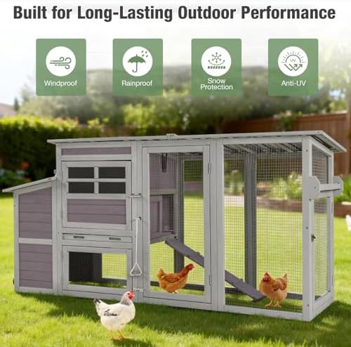 Mobile wooden chicken coop with secure locks — photo 3