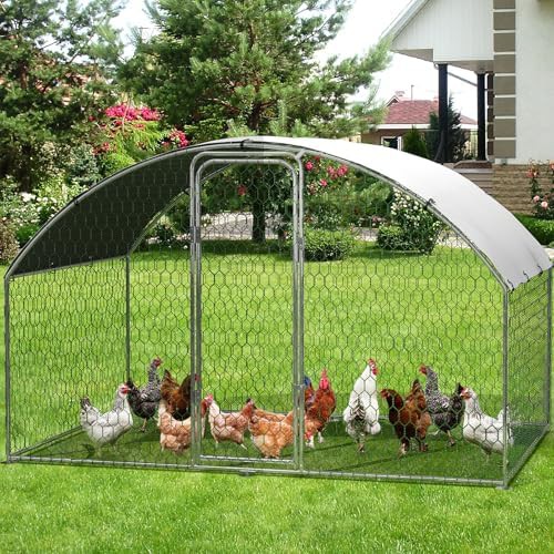 Dome roof metal walk-in chicken house