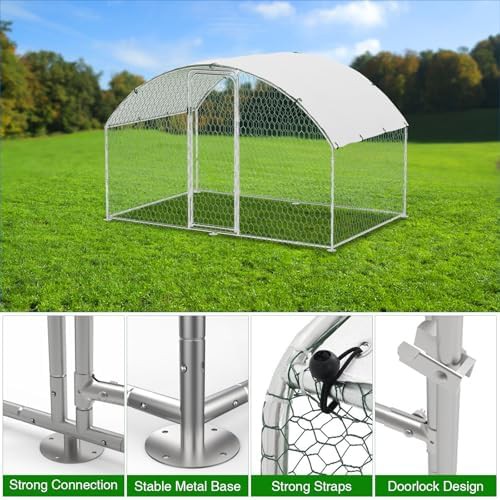 Dome roof metal walk-in chicken house — photo 4