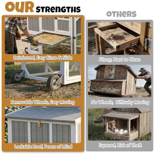Deluxe mobile chicken coop on wheels — photo 4