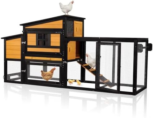 Portable duck and chicken coop with wheels
