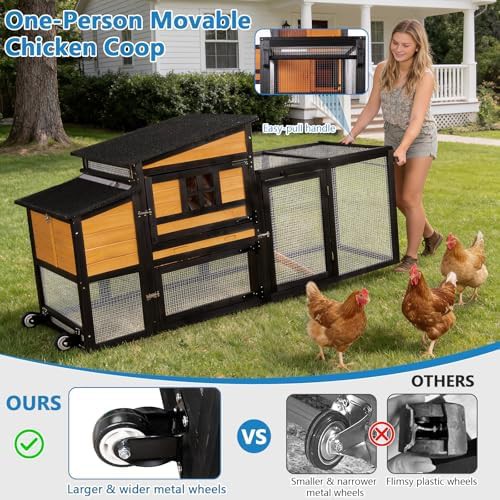 Portable duck and chicken coop with wheels — photo 4