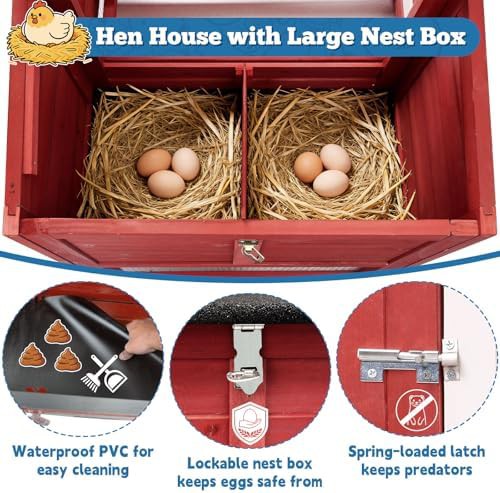 Mobile hen house with wheels and run — photo 5