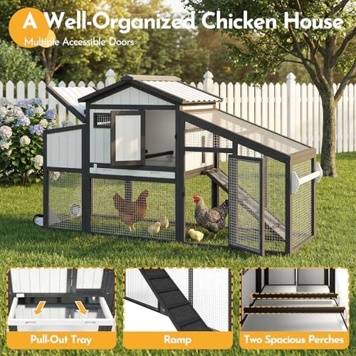 Two story wooden hen house with handle — photo 5