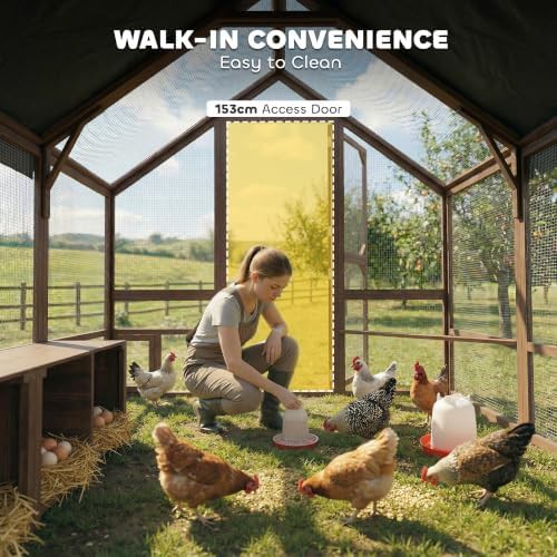 Dark brown wooden walk in duck coop — photo 4