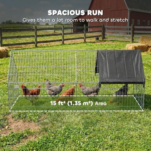 Black metal low profile chicken run — photo 3